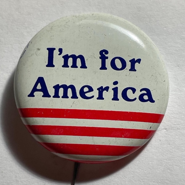 I'm For America Button From Frank Church For President Political Campaign 1976