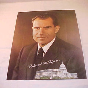 8x10 Color Portrait of President Richard M. Nixon