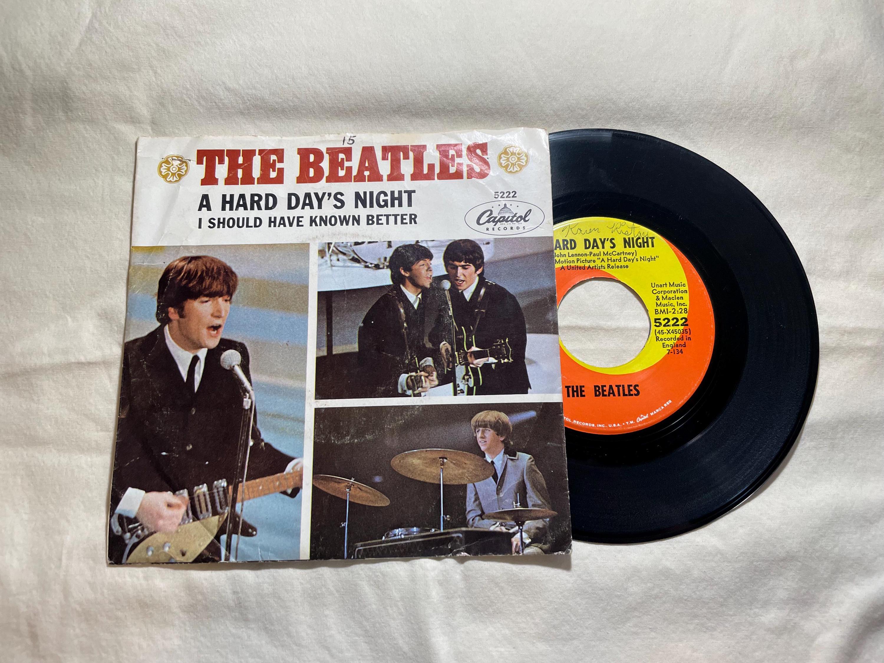 The Beatles のレコード The Beatles 45 Record Same Label Both Sides Wrong Time
