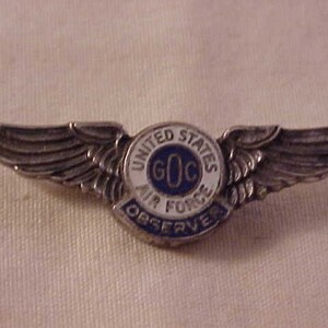 United States Air Force Observer Wings Pin