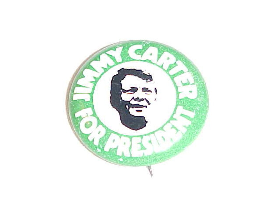 Jimmy Carter for President Jimmy Carter Political Campaign Pin Button