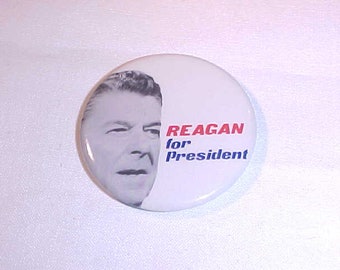 Reagan For President 1980 Pin Pinback Button Ronald Reagan Campaign Button