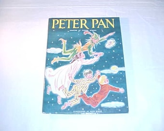 1963 Peter Pan Children's Book Adapted By Phoebe Wilson Illustrated By Ruth Wood