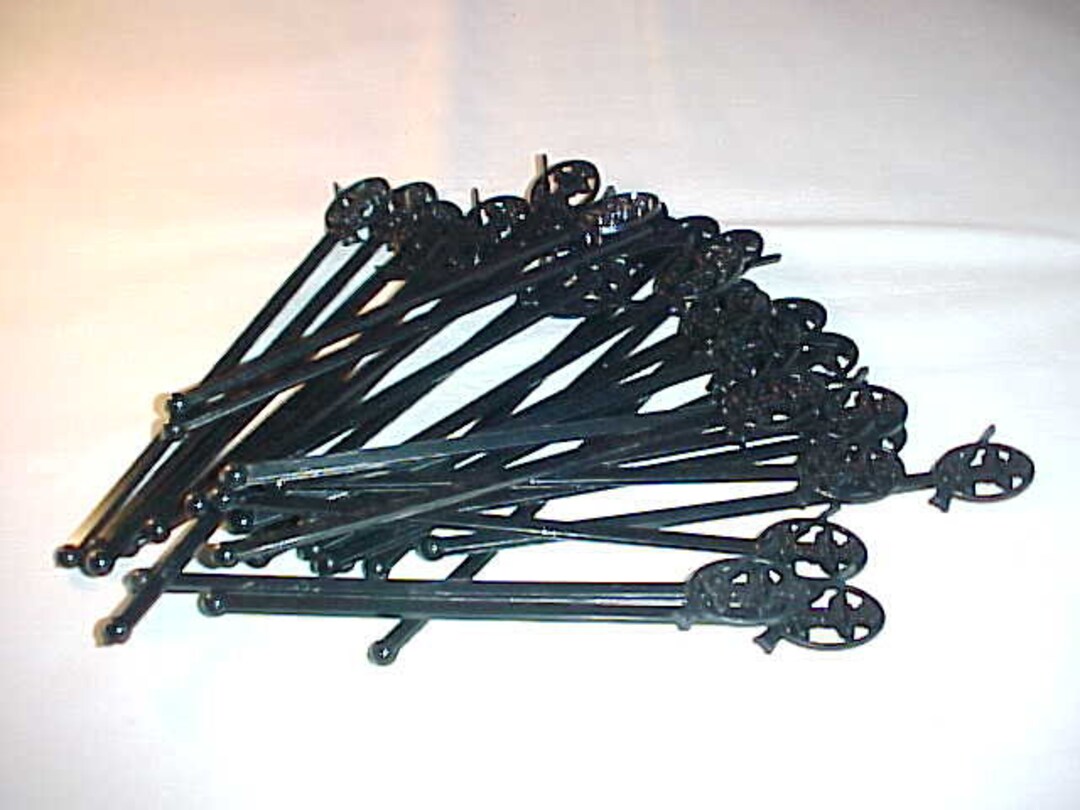 14 Vintage Black Gun Club Plastic Swizzle Sticks Cocktail Sticks Etsy