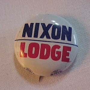 13/16&quot; diameter Nixon Lodge Political Pinback Campaign Button