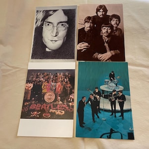 The Beatles Postcards - Etsy
