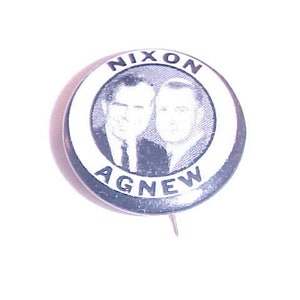 Nixon & Agnew Campaign Pin Button (7/8&quot;)
