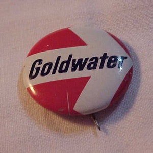 Barry Goldwater Political Campaign Pin Pinback Button