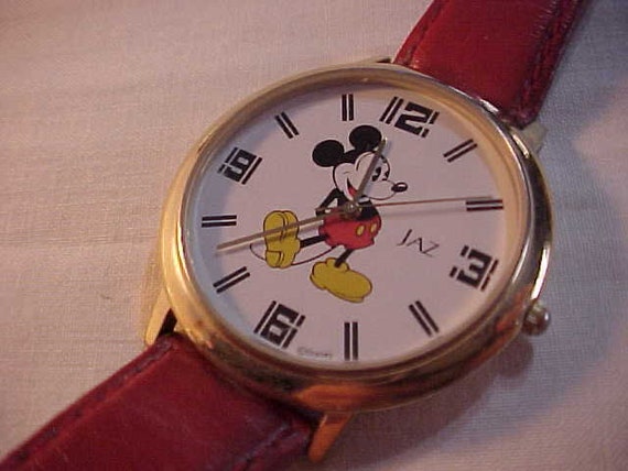 Disney Mickey Mouse Jaz Quartz Wristwatch Working Condition  display picture 1