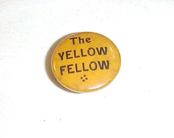 The Yellow Fellow Lapel Stud Button