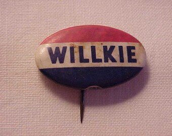 Wendell Willkie 1940 Political Campaign Pin Pinback Button - Etsy
