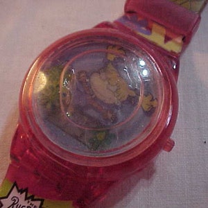 The Rugrats Movie LCD Watch With Rugrats Characters Band Working Condition Liquid Filled Case