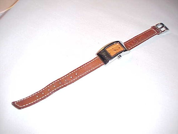 Coldwater Creek genuine leather band watch. s-l400.jpg main image 2