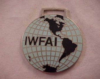 IWFAI Enameled Advertising Watch Fob International Watch Fob Association Incorporated