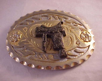 Oval Saddle Belt Buckle Western Theme Buckle