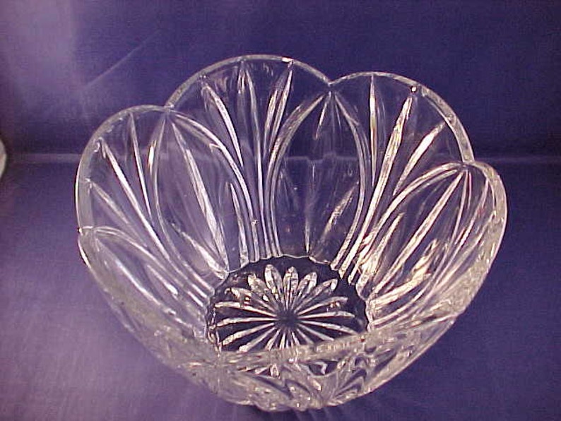 Lead Crystal Bowl Made in Poland Etsy