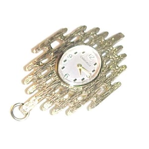 Vintage Caravelle Pendant Watch: Swiss Movement, Bulova Division