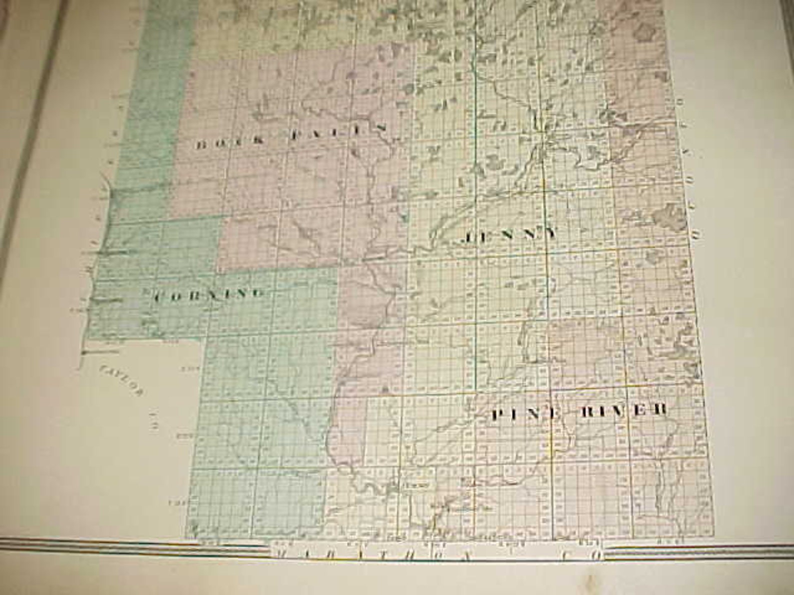 1878 Wisconsin Hand Colored Plat Map Lincoln County and - Etsy UK