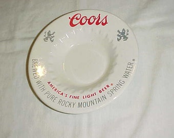 1/4 Case 24 qty Vintage 1970's Coors Beer Company Promotional Ceramic Ashtrays 1/4 Case 24 qty Vintage 1970's Coors Beer Company Promotional Ceramic Ashtrays