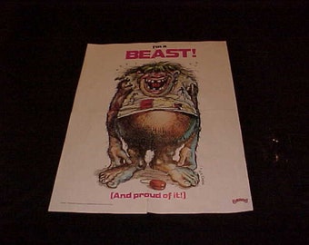 1980 Scholastic Magazines Poster - I'm A Beast And Proud Of It