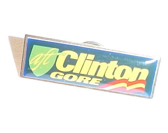 Clinton Gore Hat Pin – Bill Clinton Political Lapel Pin