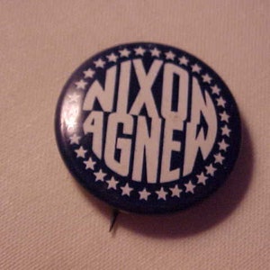 Nixon Agnew Campaign Pinback Button - Political Memorabilia