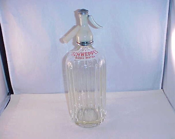 Schweppes Soda Water Bottle Etsy