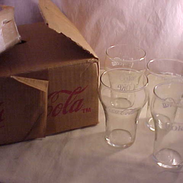 Vintage Coke Glasses Etsy