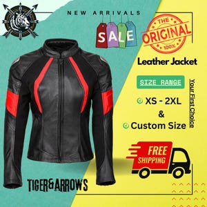 Women Leather Jacket Black | Genuine Cowhide Biker Jacket | Stand Collar Slim Fit Motorcycle Jacket | Handmade Racing & Cycling Jacket