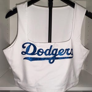 Dodgers Cropped Tank Top