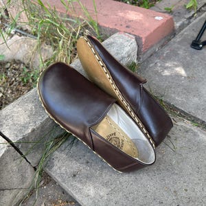 Handmade Walking Women Shoes,Natural Barefoot Women Shoes,Comfortable Leather Shoes,Grounding Women Shoes,Shoe Women,All Leather Shoes,Brown
