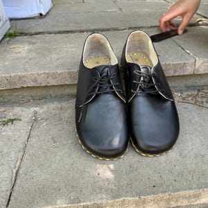 Minimalist  Women Shoes,Handmade Barefoot Women Shoes,Walking Shoes, Grounding Women Shoes, Natural Oxfords Women, All Leather Shoes,Green