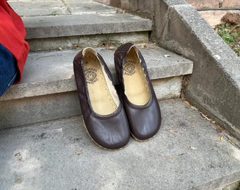 Handgefertigte Leder Barfußschuhe: Zero Drop Wide Toe Box