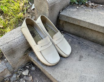 Handgefertigte Barfußschuhe aus Leder: Zero Drop Wide Toe, Minimalist Cream