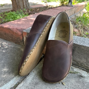 Barefoot Women Shoes,Natural Handmade Women Shoes,Zero Drop Leather Shoes, Grounding Women Shoes,Shoe Women,All Leather Shoes,Crazy Brown