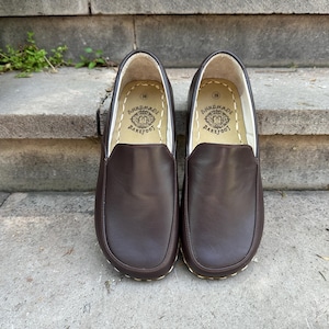 Leather Women Shoes,Natural Barefoot Women Shoes,Barefoot Shoes, Grounding Women Shoes, Handmade Shoe Women, All Leather Shoes,Brown Shoes