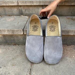 Handmade Barefoot Women Shoes,Natural Women Shoes,Comfortable Leather Shoes, Grounding Women Shoes,Shoe Women,All Leather Shoes,Suede Gray