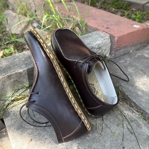 Grounding Leather Barefoot Women Shoes,Handmade Women Shoes,Natural Slip On Shoes, Earting Women Shoes, Handmade Women Leather Shoes,Brown