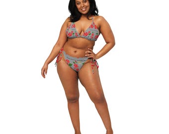 Puerto Rico La Isla Bonita All-over print recycled string bikini