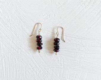 Pendientes colgantes de cuatro piedras