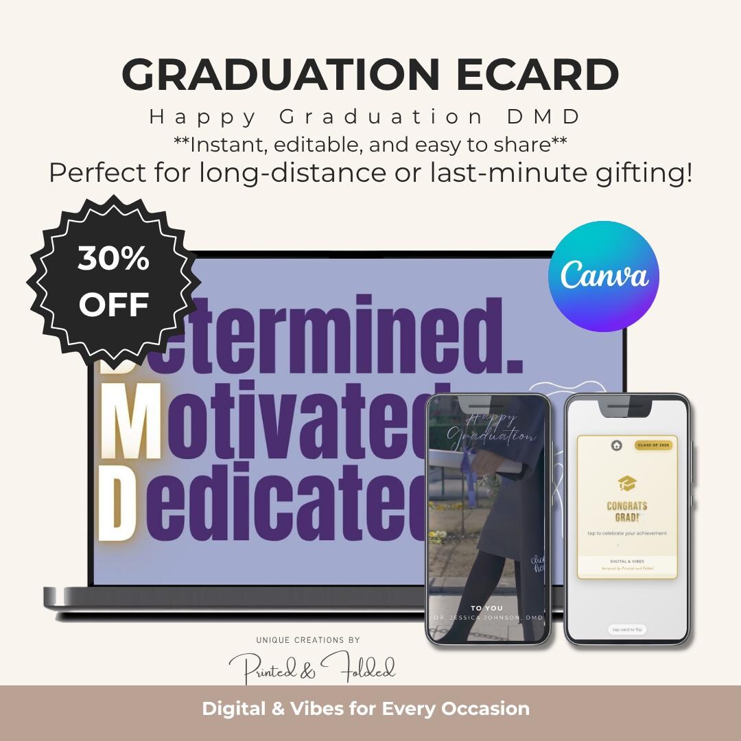 Dmd Grad Caps DMD Graduation Interactive Card | Personalized Dental School Grad Card ...