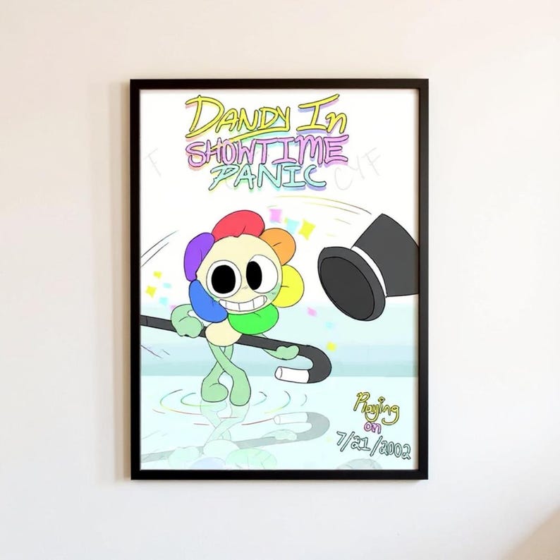 Dandys World Poster Aesthetic Wall Art Decoration Posters Cartoon Print ...