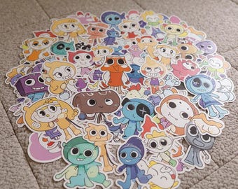 Pegatinas de Dandys World (106) / Calcomanías de vinilo impermeables con dibujos animados