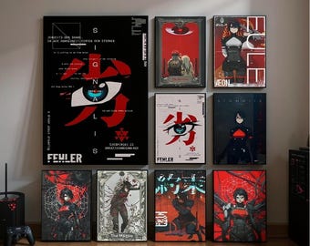 Signalis Game Poster, Survival Indie Art Print, Anime Decor