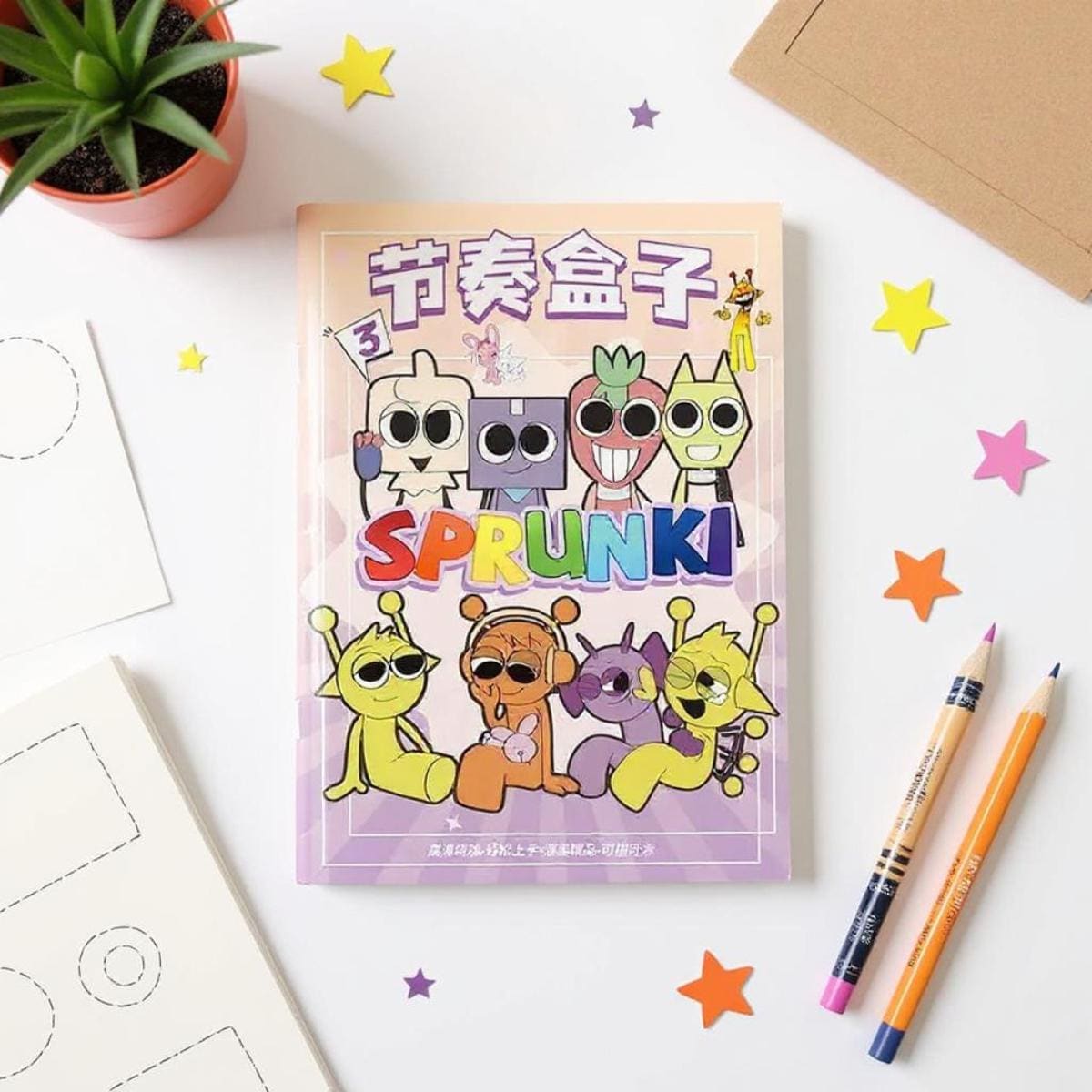 Sprunki Cartoon Coloring Art Books, DIY Drawing for Kids - Etsy