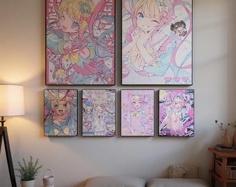 Needy Streamer Overload Poster, Aesthetic Anime Wall Art