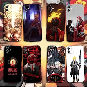 Puede incluir: Colecci&oacute;n de ocho fundas para tel&eacute;fono con varias ilustraciones de estilo anime. Los dise&ntilde;os incluyen personajes con llamas, relojes y otros elementos art&iacute;sticos. Algunas fundas presentan texto como "LOBOTOMY CORPORATION" y "FACE THE FEAR".