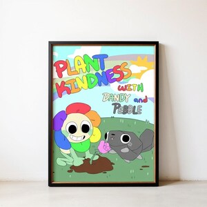 Dandys World Poster Aesthetic Wall Art Decoration Posters Cartoon Print ...