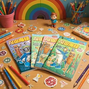 Italian Brainrot Art Book Sketch Album Tung Tung Tung Sahur Coloring Books Cartoon Kids Drawings Stationery Creative Figures Gift