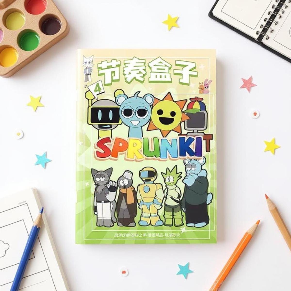 Sprunki Cartoon Coloring Art Books, DIY Drawing for Kids - Etsy